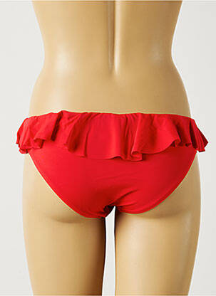 Chiloți de baie efect material satinat chiloți roșu MON PETIT BIKINI femeie
