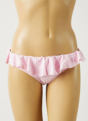 Chiloți de baie efect material satinat chiloți roz MON PETIT BIKINI femeie