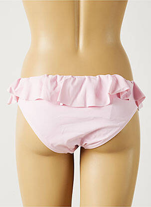 Chiloți de baie efect material satinat chiloți roz MON PETIT BIKINI femeie