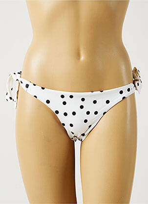 Chiloți de baie alb MON PETIT BIKINI femeie