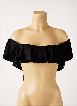 Sutien de costum de baie elasticitate top bentiță negru MON PETIT BIKINI femeie