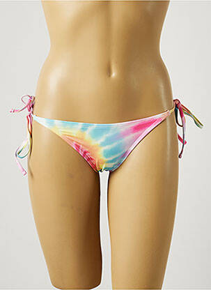 Chiloți de baie efect material satinat bikini roz MON PETIT BIKINI femeie
