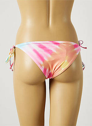 Chiloți de baie efect material satinat bikini roz MON PETIT BIKINI femeie