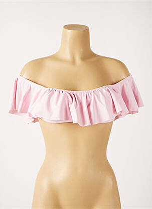 Sutien de costum de baie elasticitate sutien cu susținere înaltă și burete detașabil roz MON PETIT BIKINI femeie