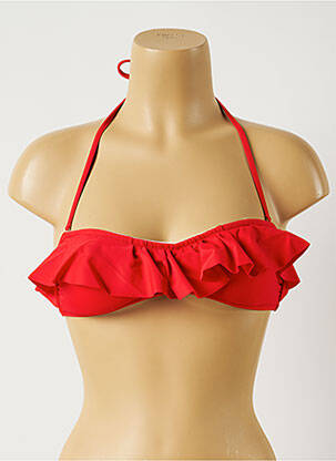 Sutien de costum de baie elasticitate top bentiță roșu MON PETIT BIKINI femeie