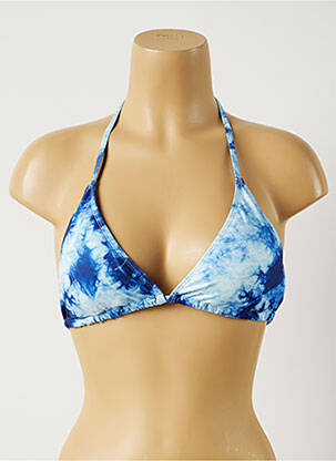 Sutien de costum de baie elasticitate top triunghiuri albastru MON PETIT BIKINI femeie