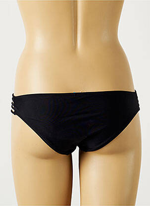 Chiloți de baie efect material satinat chiloți negru MON PETIT BIKINI femeie