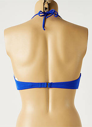 Sutien de costum de baie bretele elastice top sutien push-up albastru MON PETIT BIKINI femeie