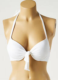 Sutien de costum de baie elasticitate top sutien push-up alb MON PETIT BIKINI femeie