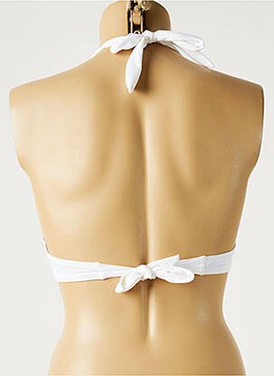 Sutien de costum de baie elasticitate top sutien push-up alb MON PETIT BIKINI femeie