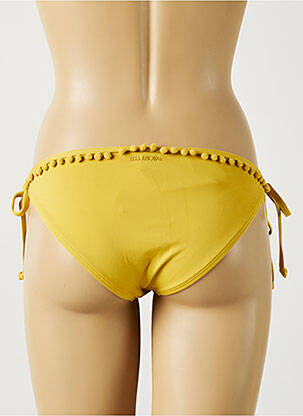 Chiloți de baie țesătură satinată bikini galben BILLABONG X SINCERELY JULES femeie