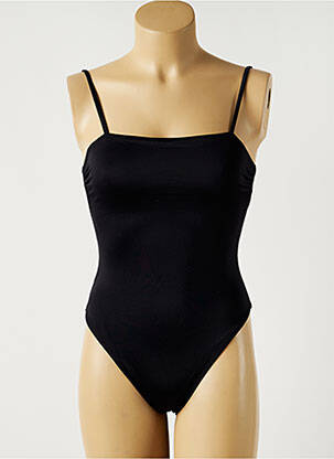 Costum de baie dintr-o singură piesă efect material satinat negru NOHOLITA MON PETIT BIKINI femeie