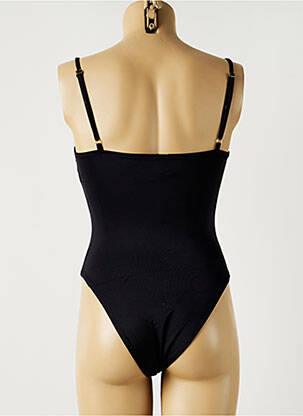 Costum de baie dintr-o singură piesă efect material satinat negru NOHOLITA MON PETIT BIKINI femeie