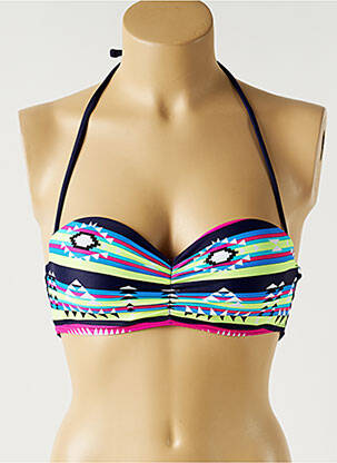 Sutien de costum de baie elasticitate top sutien push-up albastru MON PETIT BIKINI femeie
