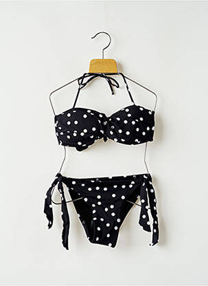 Costum de baie din două piese negru MON PETIT BIKINI fată