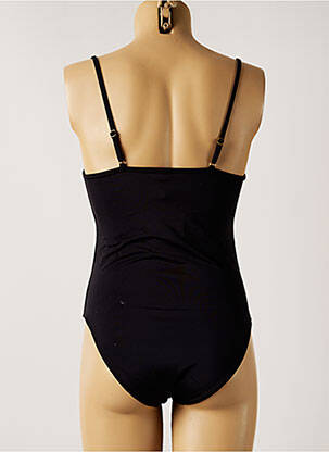 Costum de baie dintr-o singură piesă efect material satinat negru NOHOLITA MON PETIT BIKINI femeie