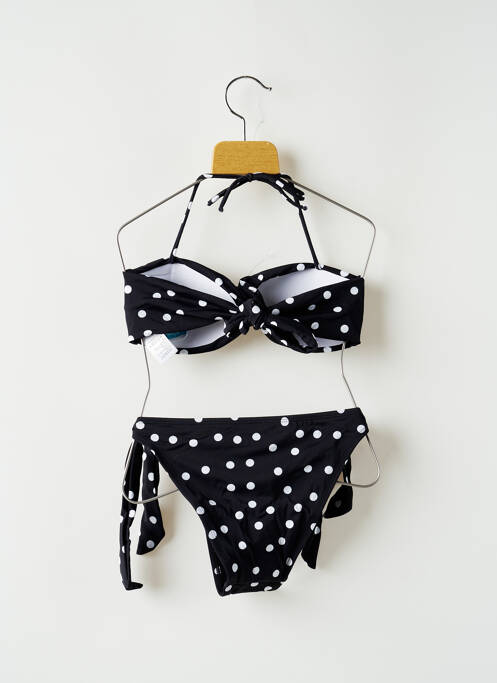 Costum de baie din două piese negru MON PETIT BIKINI fată
