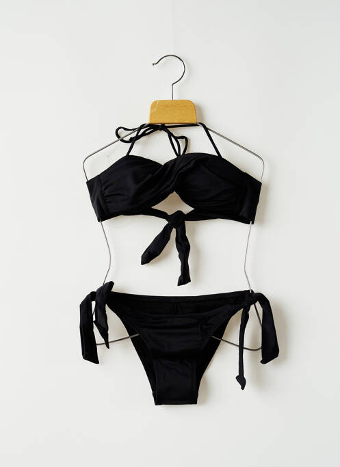 Costum de baie din două piese negru MON PETIT BIKINI fată