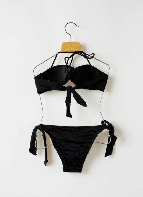 Costum de baie din două piese negru MON PETIT BIKINI fată