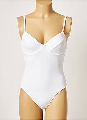 Costum de baie dintr-o singură piesă alb KHASSANI femeie