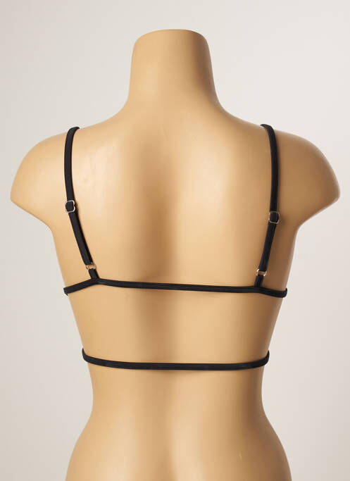 Sutien de costum de baie elasticitate sutien cupe întregi cu decolteu înalt negru KHASSANI femme