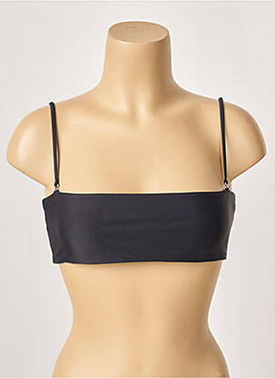 Sutien de costum de baie elasticitate top bentiță negru KHASSANI femeie