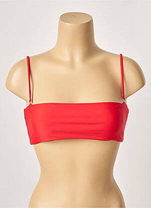 Sutien de costum de baie elasticitate top bentiță roșu KHASSANI femeie