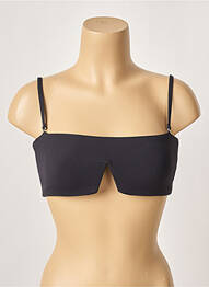 Sutien de costum de baie elasticitate top bentiță negru KHASSANI femeie