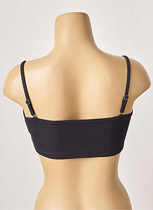 Sutien de costum de baie elasticitate top bentiță negru KHASSANI femeie