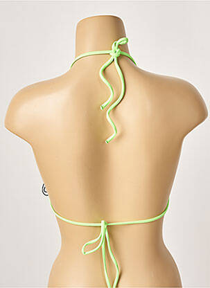 Sutien de costum de baie elasticitate top triunghiuri verde KHASSANI femeie
