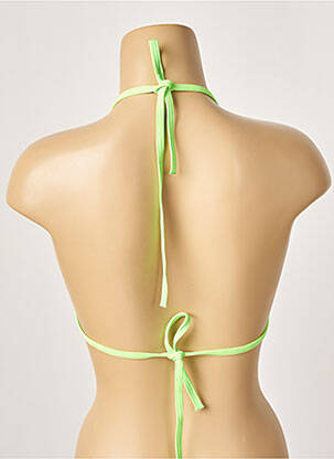Sutien de costum de baie elasticitate top triunghiuri verde KHASSANI femeie