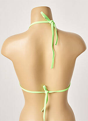 Sutien de costum de baie elasticitate top triunghiuri verde KHASSANI femeie