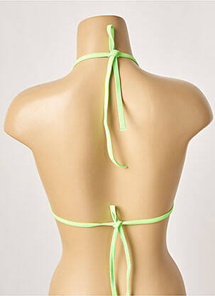 Sutien de costum de baie elasticitate top triunghiuri verde KHASSANI femeie