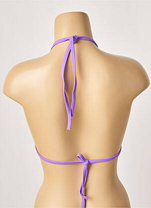 Sutien de costum de baie elasticitate top triunghiuri violet KHASSANI femeie
