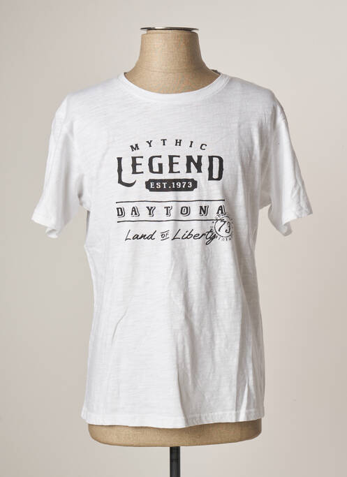 Tricou alb DAYTONA bărbat