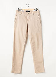 Pantalon chino țesătură poplin mărime normală bej REPLAY femme