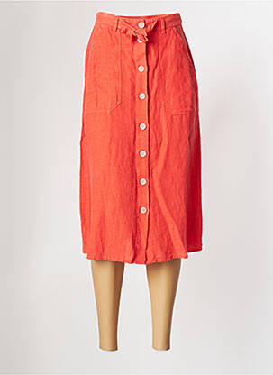 Fustă midi portocaliu ONE STEP femeie