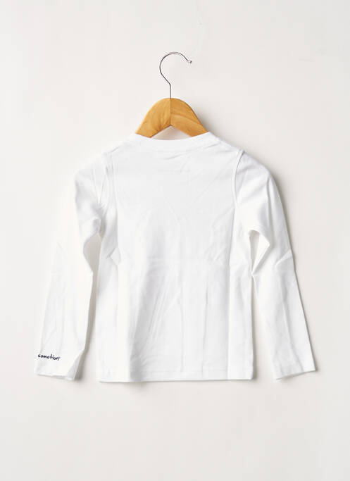 Tricou alb MA LOCOMOTION băiat