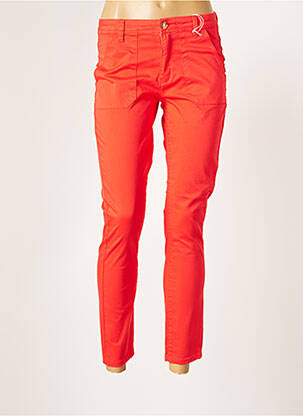 Pantalon 7/8 elasticitate mărime normală roșu F.A.M. femeie