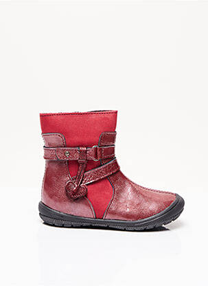 Botine/ghete vârf rotund vârf rotund roșu BOPY fată