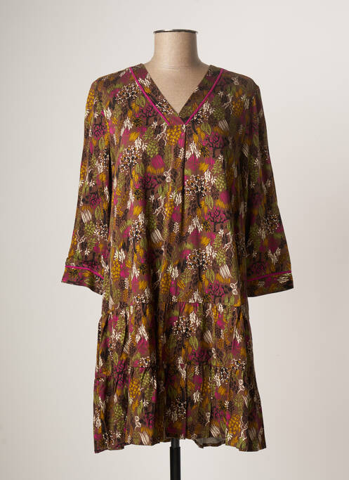 Rochie scurtă maro LOLA ESPELETA femeie