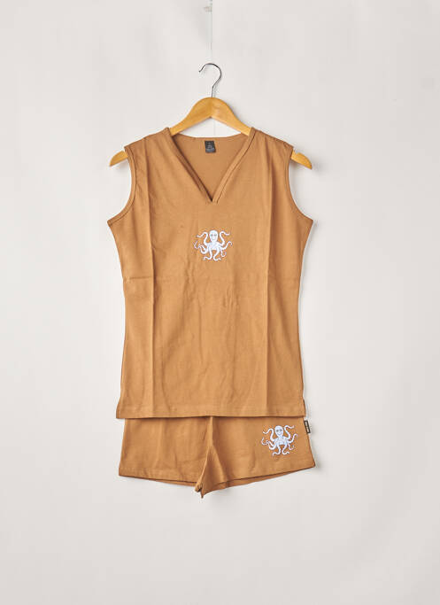 Pijamale scurte maro MISS ACHILE femeie