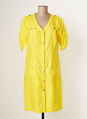 Rochie midi galben PAUL BRIAL femeie