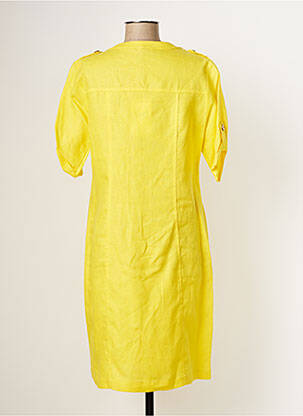 Rochie midi mâneci lungi mâneci lungi galben PAUL BRIAL femeie