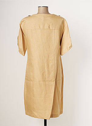 Rochie midi mâneci lungi mâneci lungi bej PAUL BRIAL femeie
