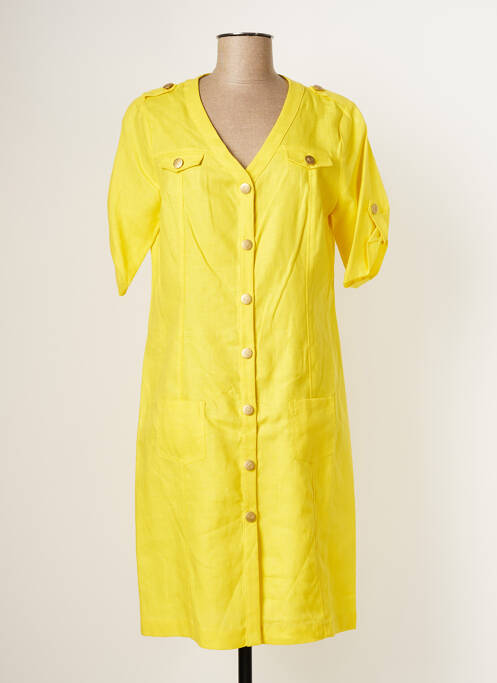 Rochie midi galben PAUL BRIAL femeie