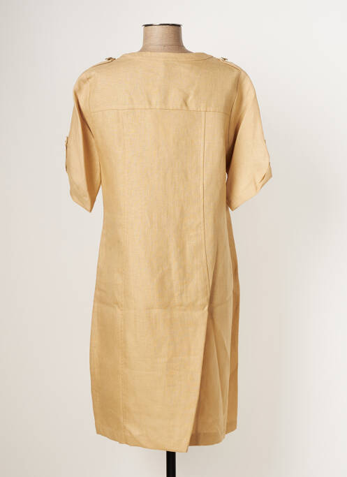 Rochie midi bej PAUL BRIAL femeie