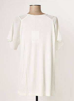 Tricou guler rotund mâneci scurte bej PAUL BRIAL femeie