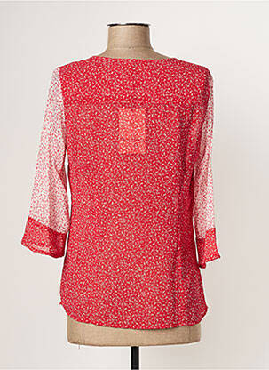 Bluză ușoară și transparentă mâneci 3/4 roșu PAUL BRIAL femeie