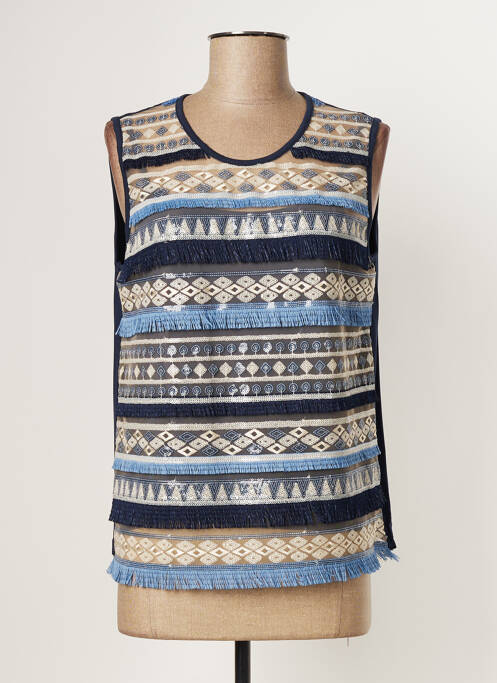 Top albastru PAUL BRIAL femeie